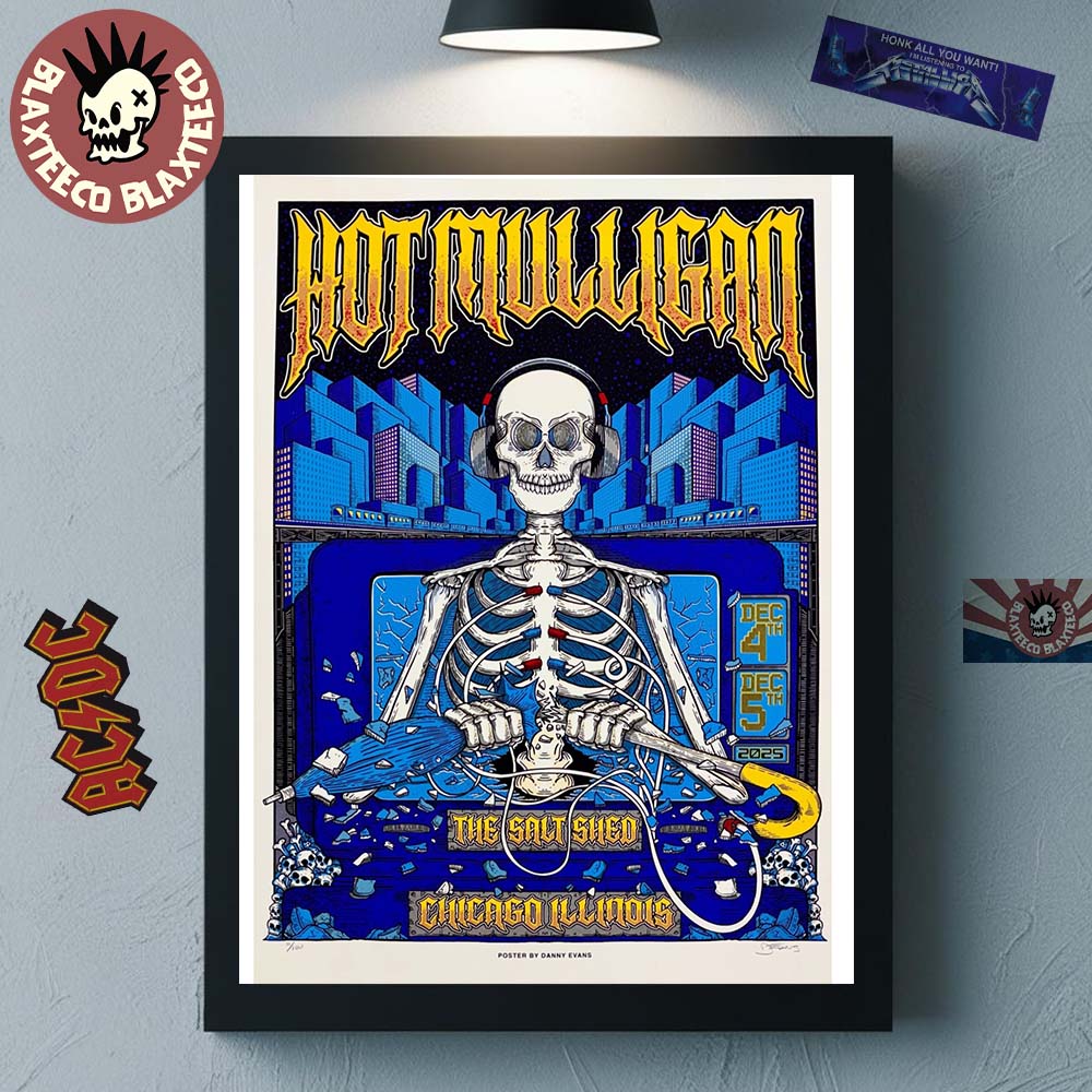 Mulligan Chicago Illinois 2025 Shows Poster At The Salt Shed On December 4 And 5 2025 Home Decor Poster Canvas