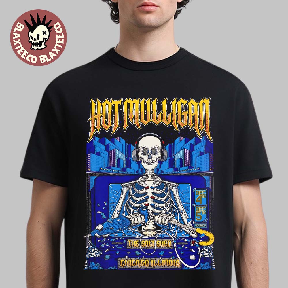 Mulligan Chicago Illinois 2025 Shows Poster At The Salt Shed On December 4 And 5 2025 T-Shirt