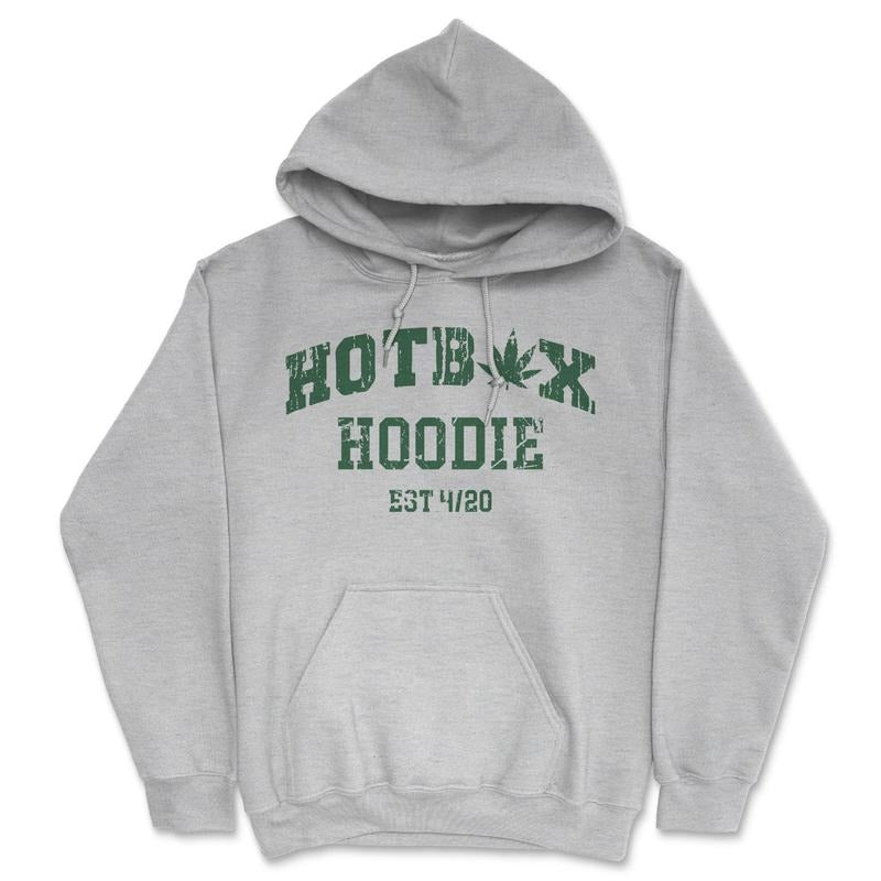 Hotbox Hoodie Unisex Hooded Sweatshirt Funny 420 Weed Smokers Sweater T-Shirts | UrbanDripWear.com