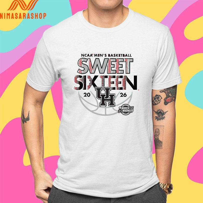 Houston Cougars Ncaa Men’s Basketball Sweet Sixteen March Madness 2026 Shirts
