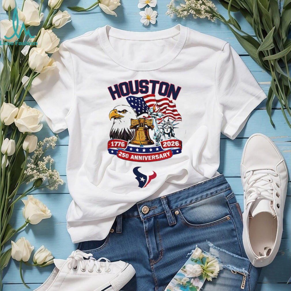 Houston Texans 250th Anniversary 1776 2026 USA Patriotic Custom Jersey T Shirt