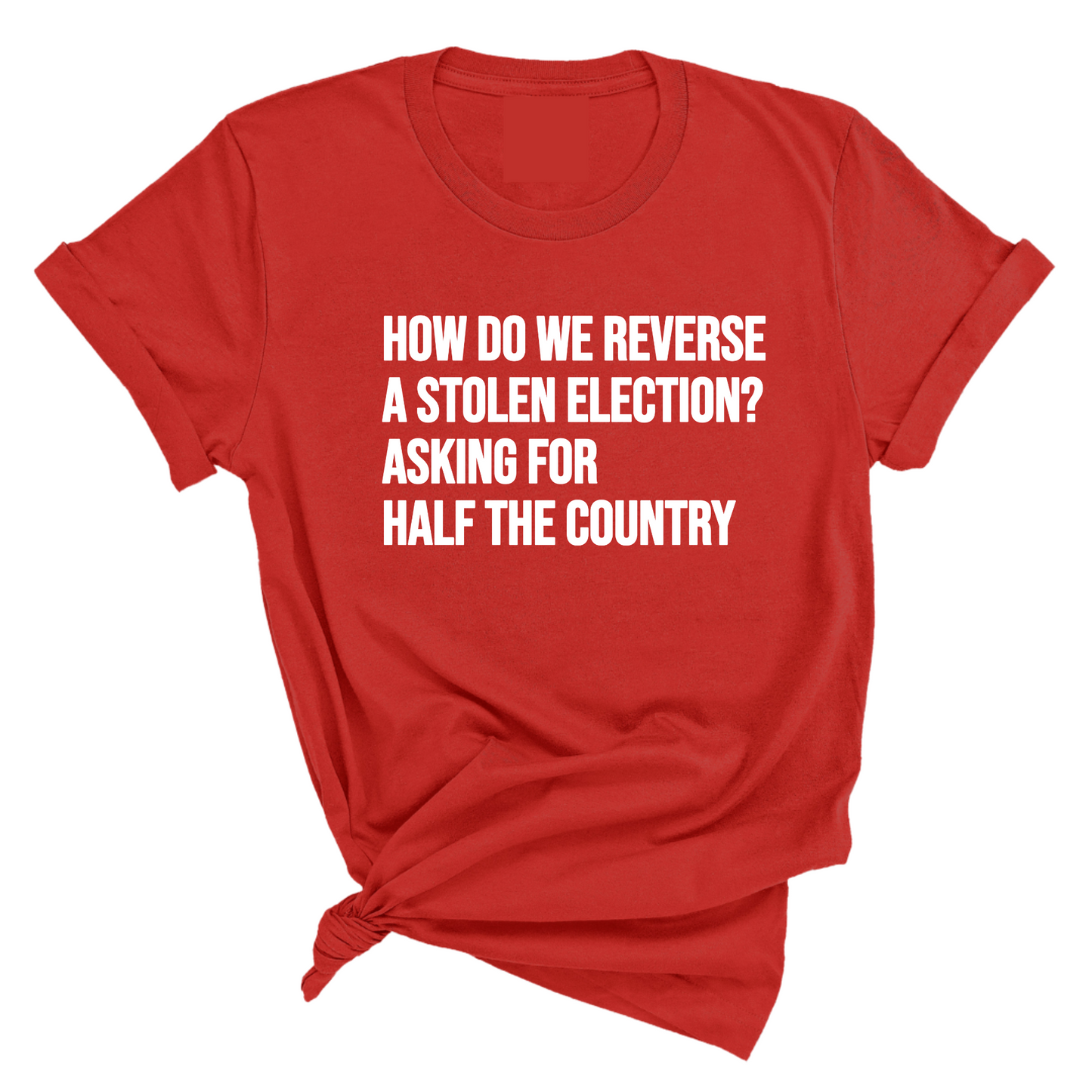 How Do We Reverse a Stolen Election? Asking for Half the Country Unisex Tee