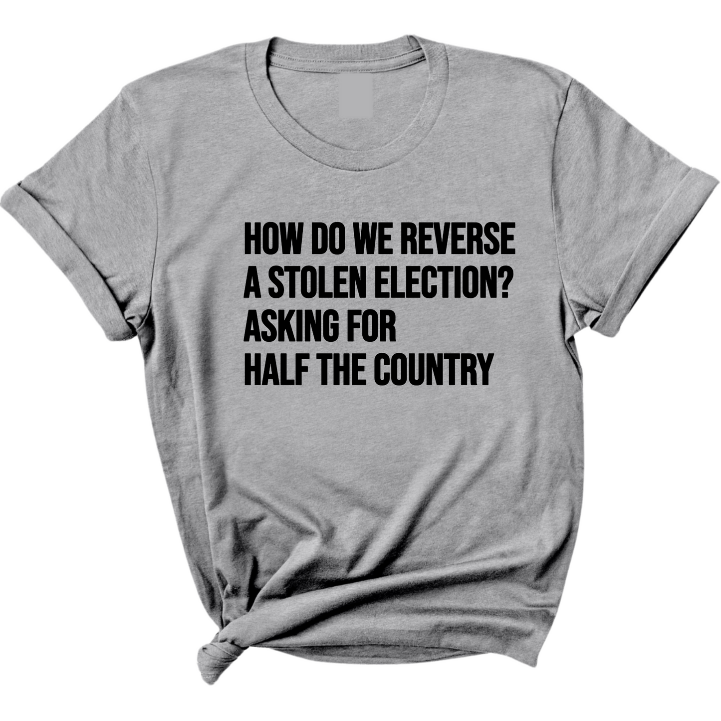 How Do We Reverse a Stolen Election? Asking for Half the Country Unisex Tee