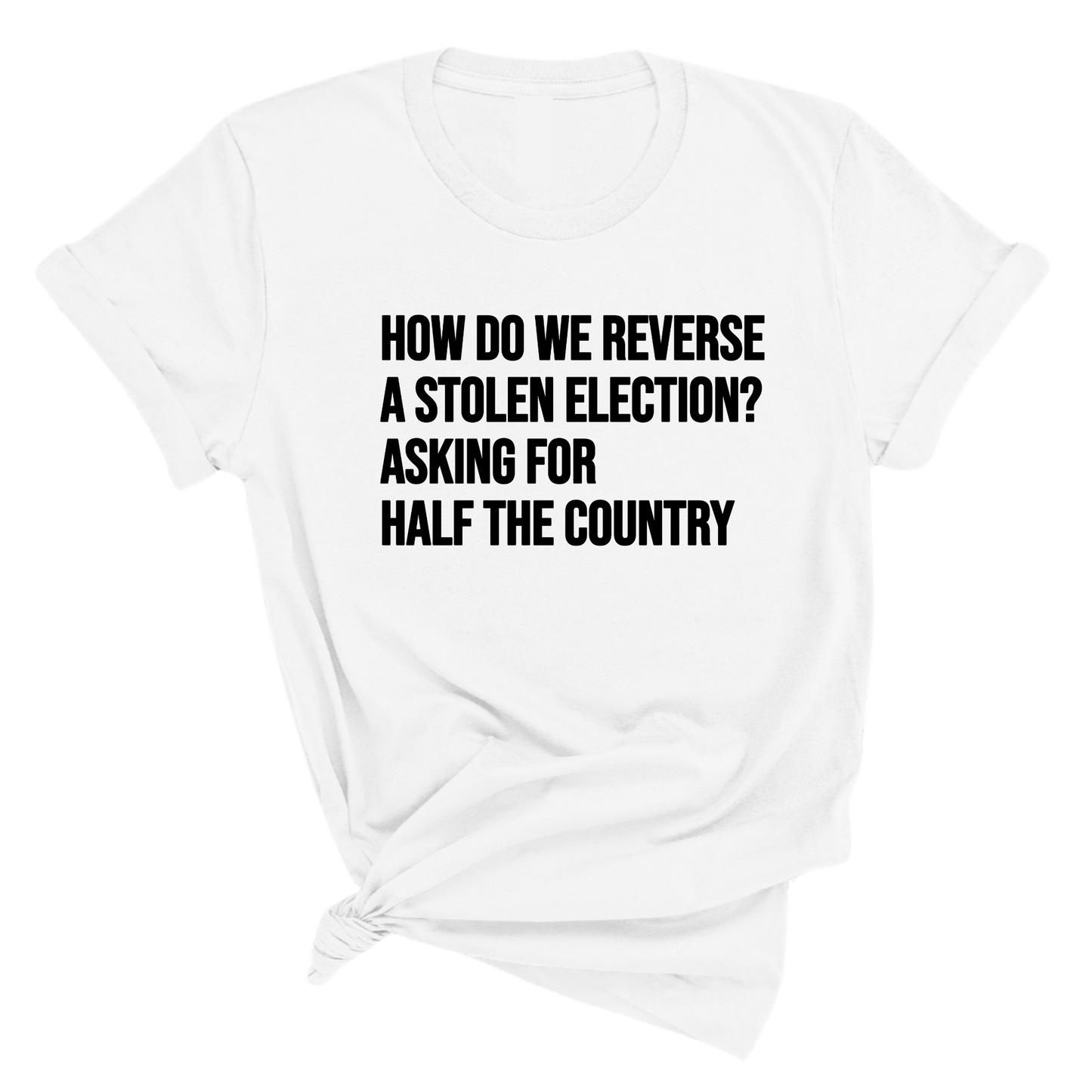 How Do We Reverse a Stolen Election? Asking for Half the Country Unisex Tee