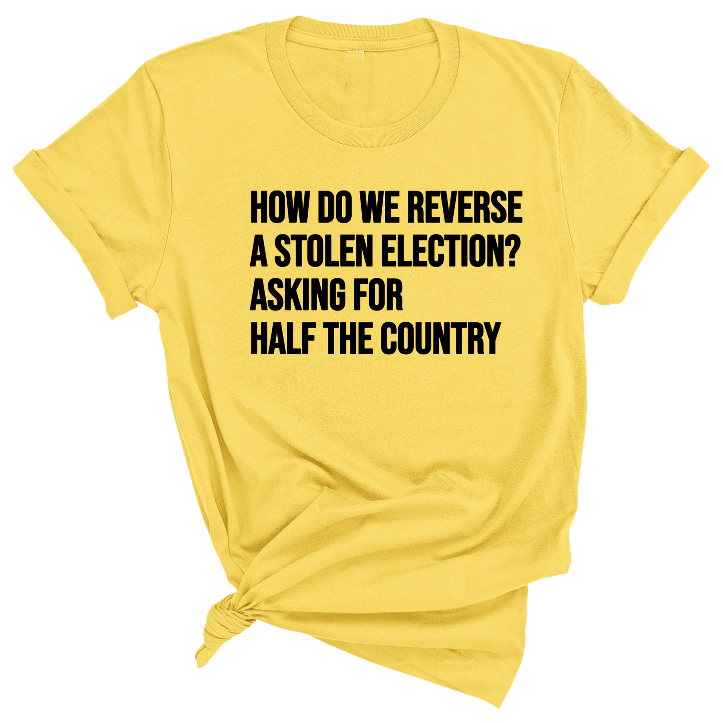 How Do We Reverse a Stolen Election? Asking for Half the Country Unisex Tee