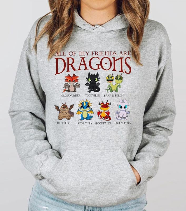 How To Train Your Dragon Shirt, Hidden World Tee, Toothless Friend Shirt Hoodie, Sweatshirt | UrbanDripWear.com