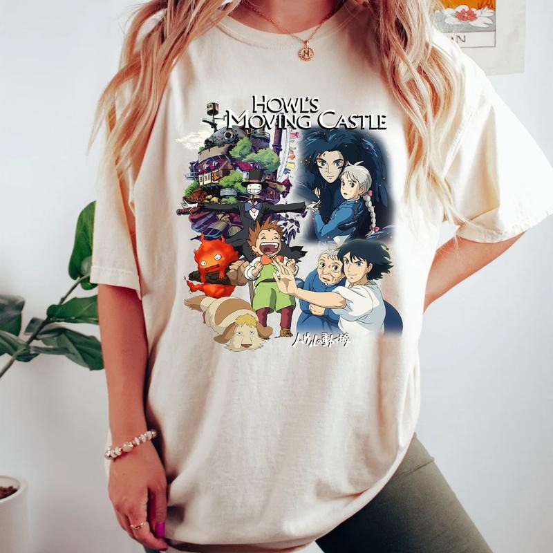 Howl's Moving Castle All Characters T-Shirt, Sweatshirt, Hoodie | UrbanDripWear.com