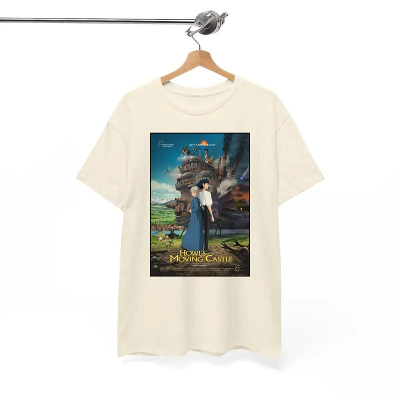 Howls Moving Castle Tshirt, Happy 20th Aniversary, Howl And Sophie, Calcifer, Animestyle{n002}2 Hoodie, Sweatshirt