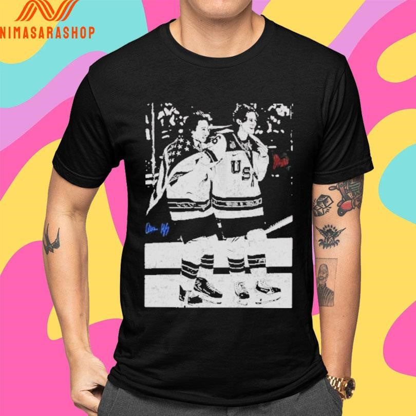 Hughes Jack Hughes Brother USA Champion Hockey Vintage 2026 Shirts