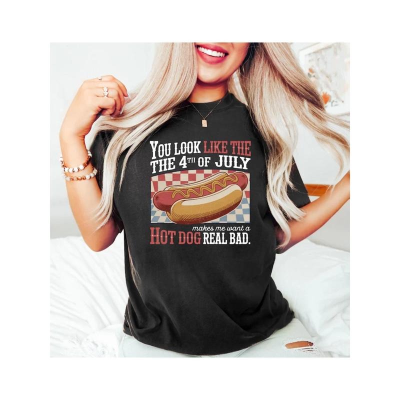 Humorous and Food - inspired T - Shirt: Make a Statement with a Hilarious Hot Dog Graphic and Catchy Phrase