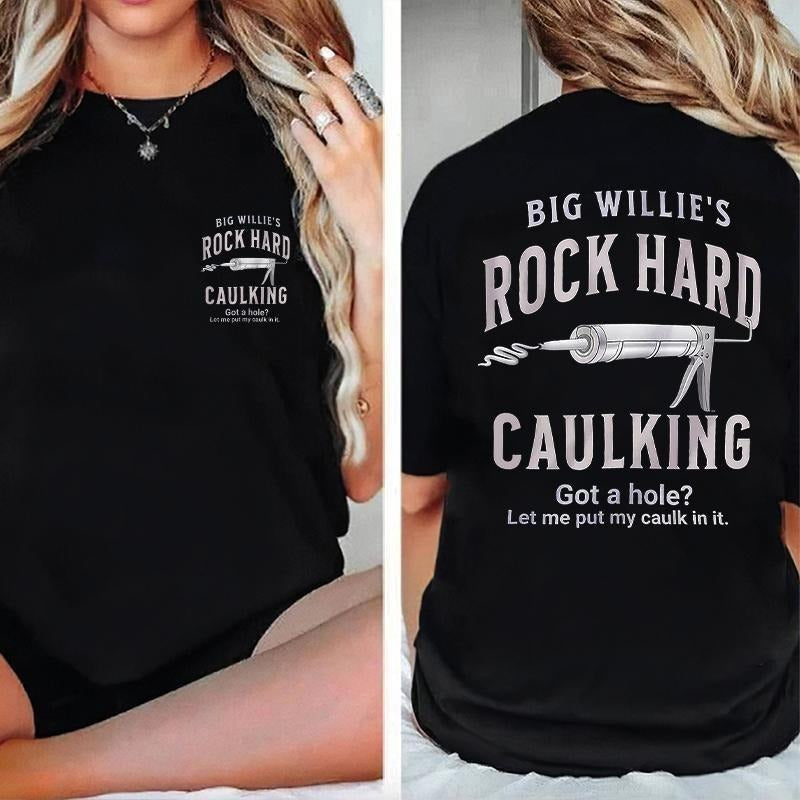Humorous and Memorable T - Shirt: Playful Caulking - Themed Design Hoodie, Sweatshirt | UrbanDripWear.com