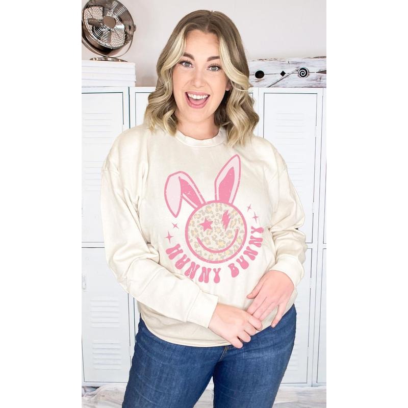 Hunny Bunny Easter Graphic Sweatshirt T-Shirts, Hoodie | UrbanDripWear.com