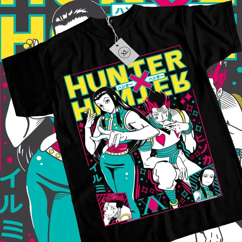 Hunter X Hunter Anime T-Shirt & Sweatshirt, Best Duo Hisoka And Illumi Graphic Tee, Anime Manga Lover Gifts Ball Cotton...