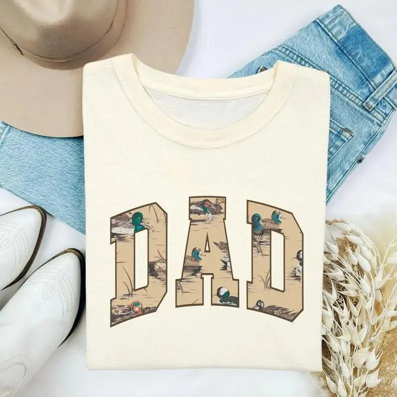 Hunting Dad Shirt, Duck Hunting Shirt, Dad of Hunters Tee, Camo Father's Day Gift, Hunting Gift for Dad, Camping Outdoor...