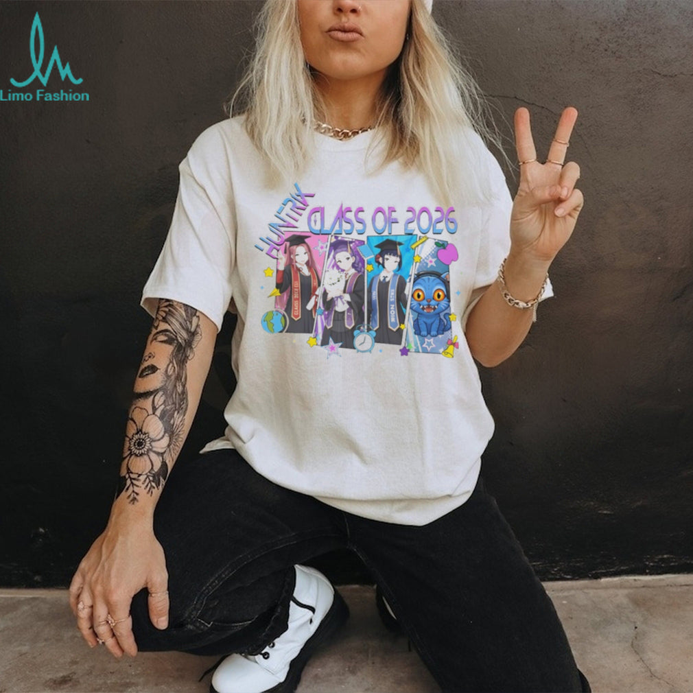 Huntrix Class of 2026 Graduation Anime Girls Cap and Gown T Shirt