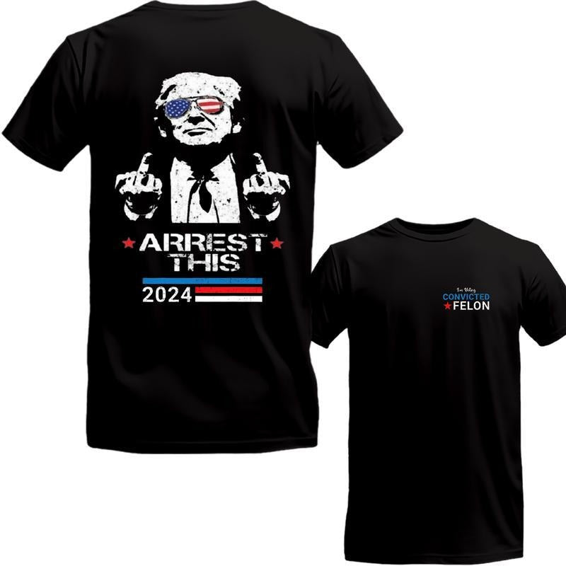 I''m V0tiing C0nviccted Fel0n 2024 T-Shirt, TTrumpp Arrest This 2024, V0tiing For The C0nviicted Fel0n Shirt, Sarcastic...