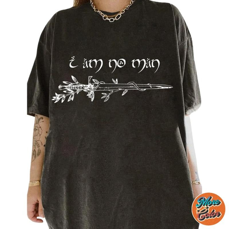 I Am No Man Fantasy Reader Shirts, Cotton Unisex T-shirt, Crew Neck, Size S- 3xl, Menswear Top, Womenswear Top Underwear...