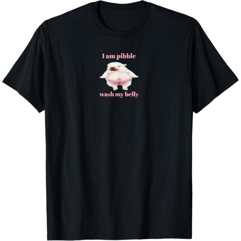 I Am Pibble Wash My Belly Funny Dog Brainrot T-Shirt Hoodie, Sweatshirt | UrbanDripWear.com