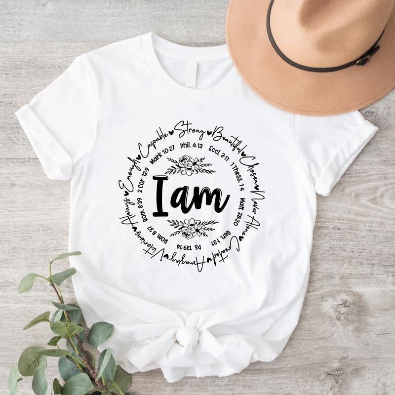 I Am Strong Shirt, Women Empowerment T-shirt, Religious Gift Tee, Motivational Present Tee For Woman, I'm Important Short...