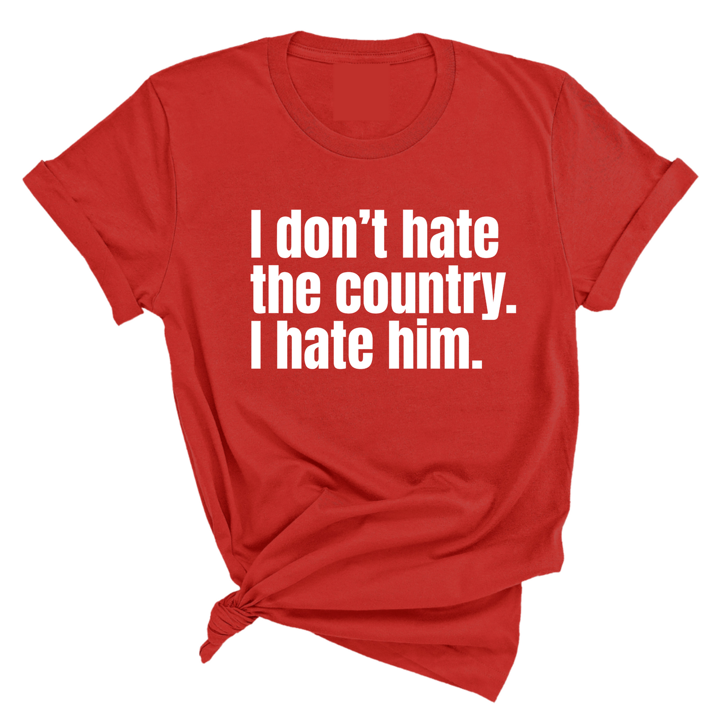 I DonÃ¢â‚¬â„¢t Hate the Country. I Hate Him Unisex Tee