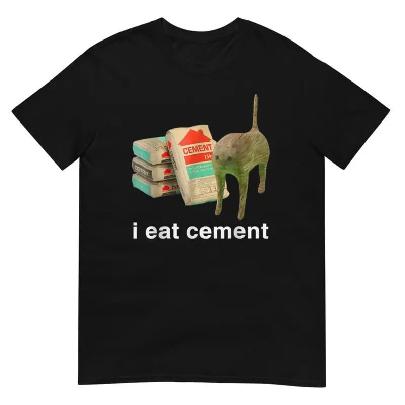 I Eat Cement Cursed Cat Shirt made in usa Hoodie, Sweatshirt | UrbanDripWear.com