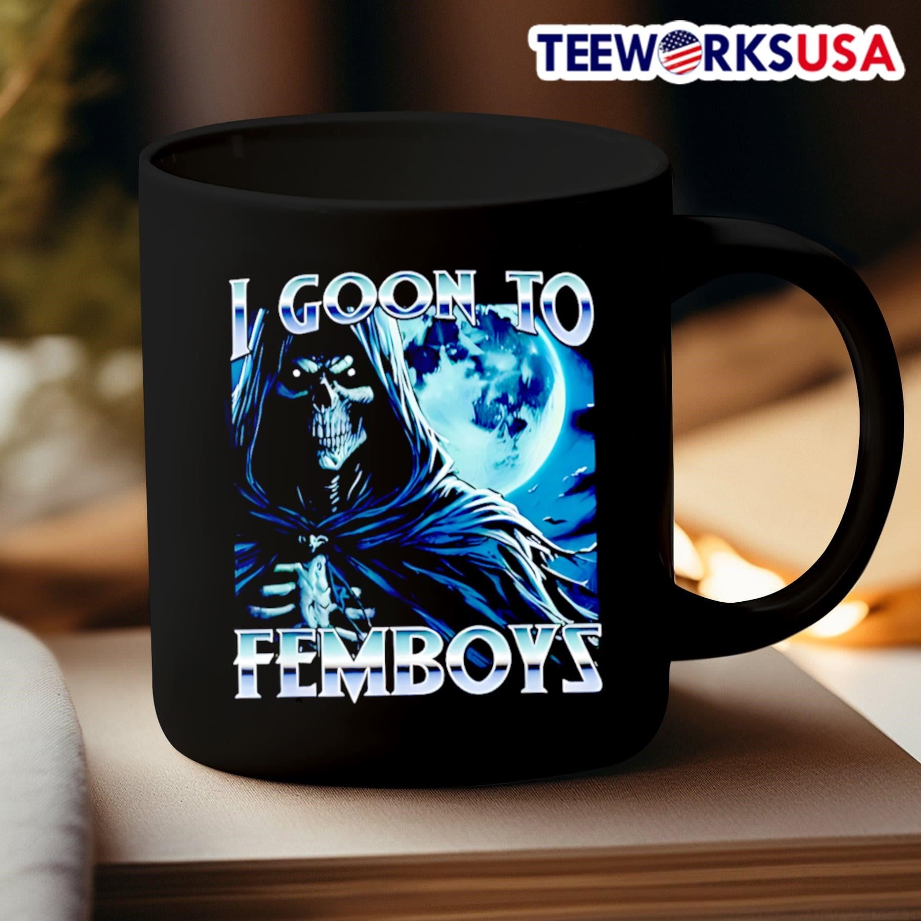 I Goon To Femboys Grim Reaper Shirt