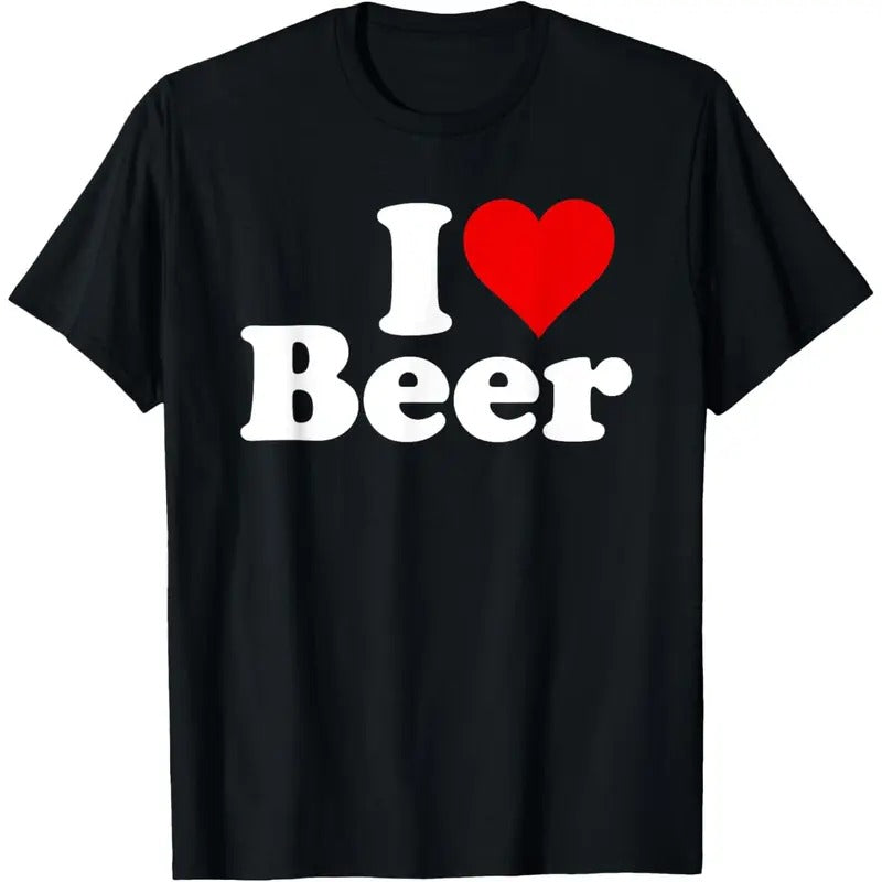 I LOVE BEER I HEART BEER T-Shirt  made in us Hoodie, Sweatshirt | UrbanDripWear.com