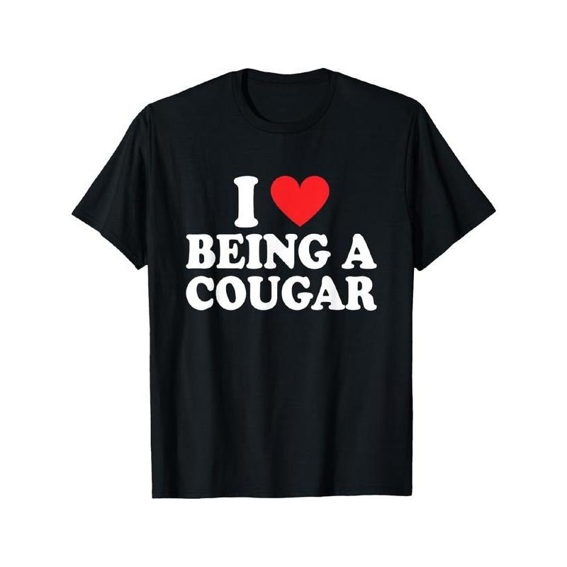 I Love Being A Cougar I Heart Being A Cougar T-Shirt Hoodie, Sweatshirt | UrbanDripWear.com