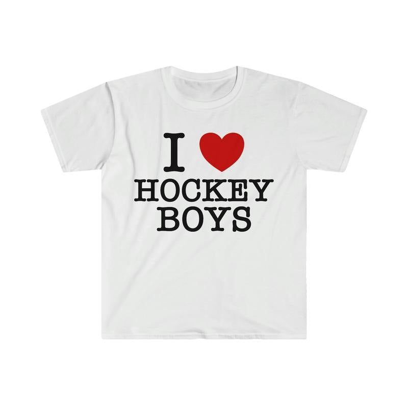 I Love Heart Hockey Boys Funny Meme T Shirt  T-shirt, sweater and Hoodie Sweatshirt | UrbanDripWear.com