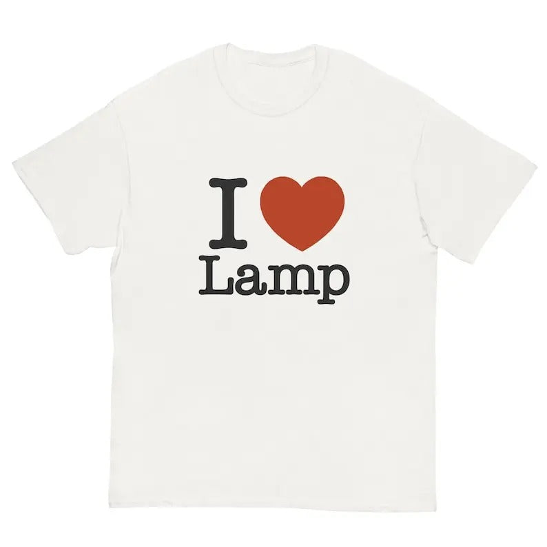 I Love Lamp T-shirt Gift, Men's And Women's Short Sleeve T-shirts Tees, Gift For Him, Gift For Her, I love T-Shirt, I...