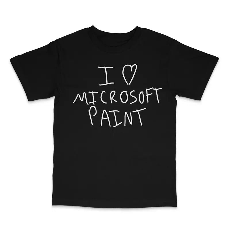 I Love MS Paint Custom Printed T-Shirt Hoodie, Sweatshirt | UrbanDripWear.com