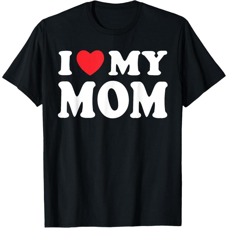I Love MY MOM T-Shirt made in usa Hoodie, Sweatshirt | UrbanDripWear.com
