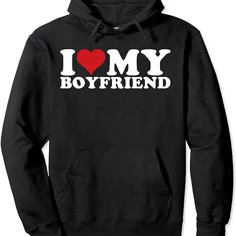 I Love My Boyfriend I Heart My Boyfriend BF, Christmas Sweatshirt, Christmas Sweatshirt for Womens, Hoodie and Sweater,...