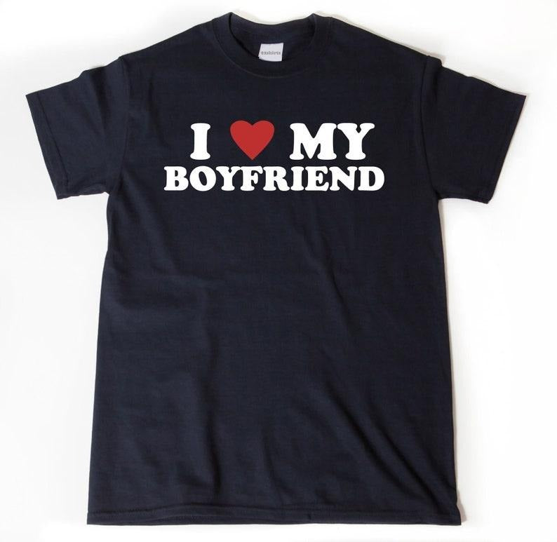 I Love My Boyfriend T-shirt, I Heart My Boyfriend Shirt, Valentine's Day Tee Shirt, Valentine Gift, Boyfriend Shirt For...