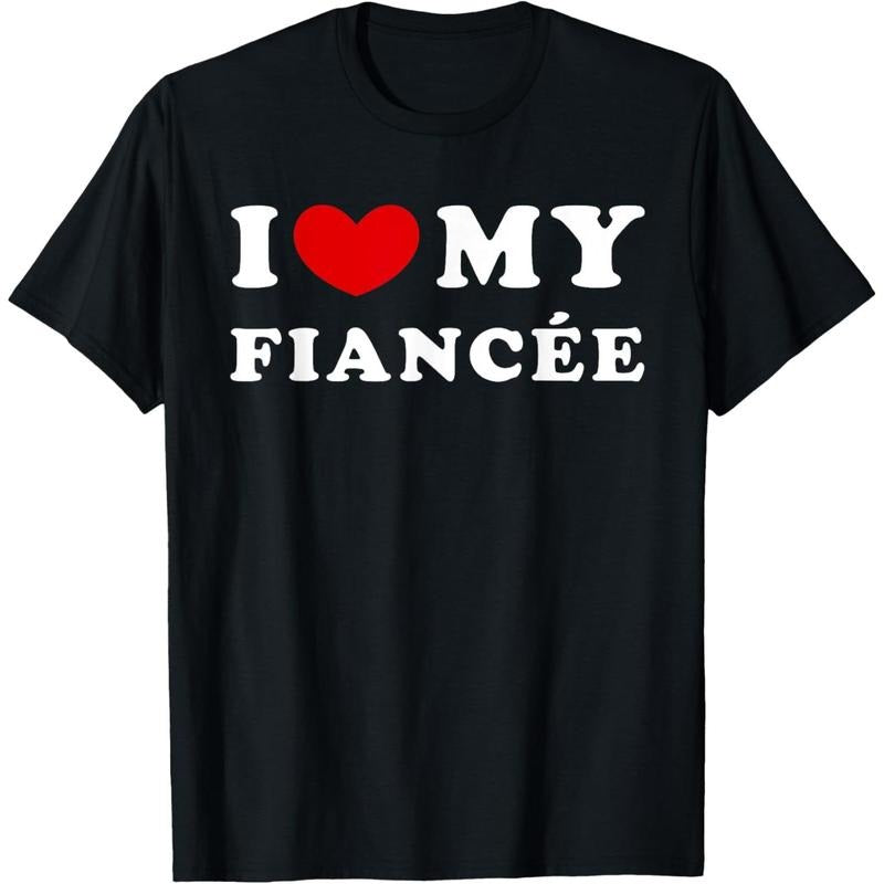 I Love My Fiancée, I Heart My Fiancée T-Shirt made in usa Hoodie, Sweatshirt | UrbanDripWear.com