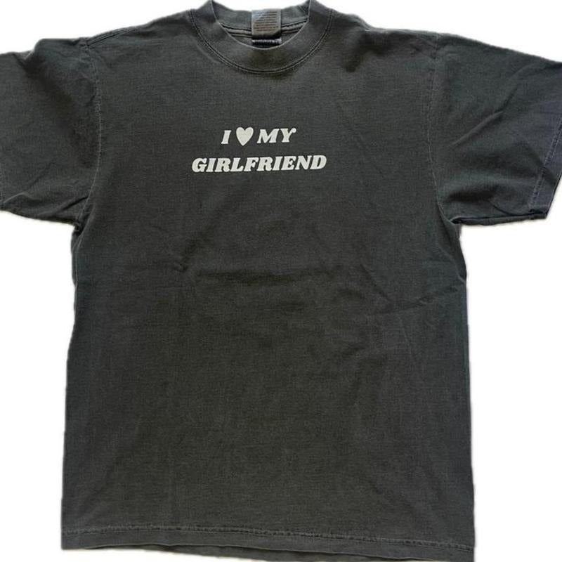 I Love My Girlfriend Graphic T-Shirt & Sweatshirt 100% Cotton Classic Fit Unisex Eco-Friendly OEKO-TEX Certified...