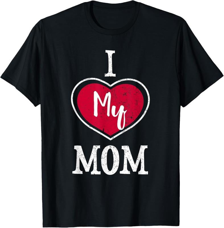 I Love My Mom T-Shirt For Son For Daughter Streetwear Casual Hoodie, Sweatshirt | UrbanDripWear.com