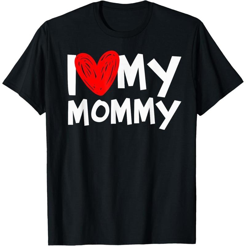I Love My Mommy Shirt I Heart My Mom Tshirt T-Shirt made in usa Hoodie, Sweatshirt | UrbanDripWear.com