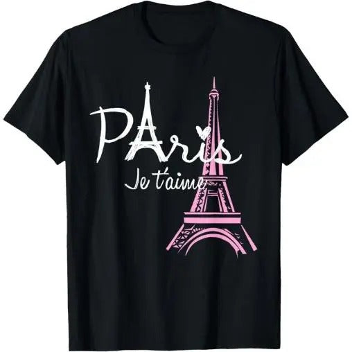 I Love Paris Eiffel Tower France French Souvenir T-Shirt Made in USA Hoodie, Sweatshirt | UrbanDripWear.com