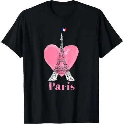 I Love Paris Eiffel Tower France Gift T-Shirt Made in USA Hoodie, Sweatshirt | UrbanDripWear.com