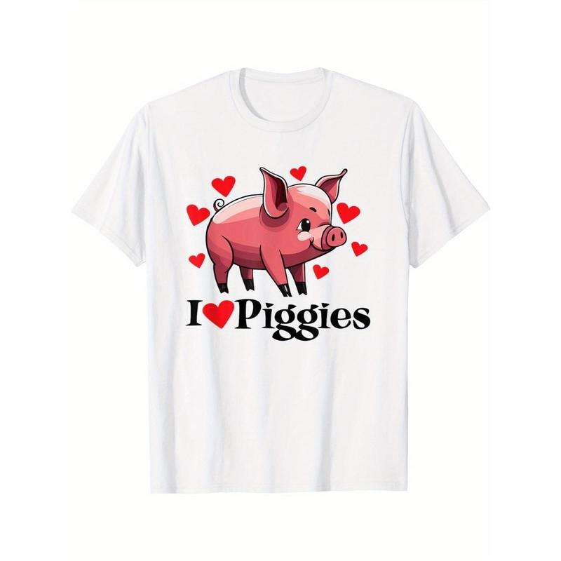I Love Piggies Cute Cartoon Pig Lovers Funny Baby Pig T-Shirt made in usa Hoodie, Sweatshirt | UrbanDripWear.com
