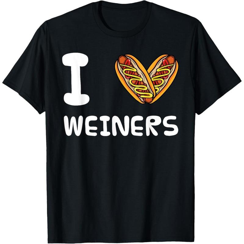 I Love Weiners Hotdogs Frankfurter Wiener Frank Sausage Bun T-Shirt funny shirts for night out Hoodie, Sweatshirt