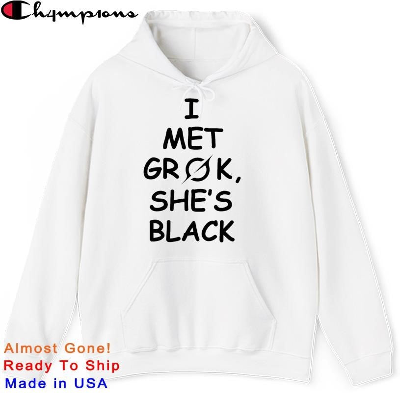 I Met Grok She’s Black Shirt