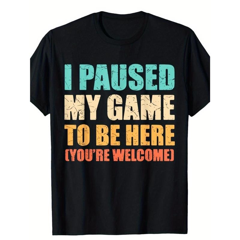 I Paused My Game To Be Here Funny Gamer Video Game Gaming T-Shirt Made in USA Hoodie, Sweatshirt | UrbanDripWear.com
