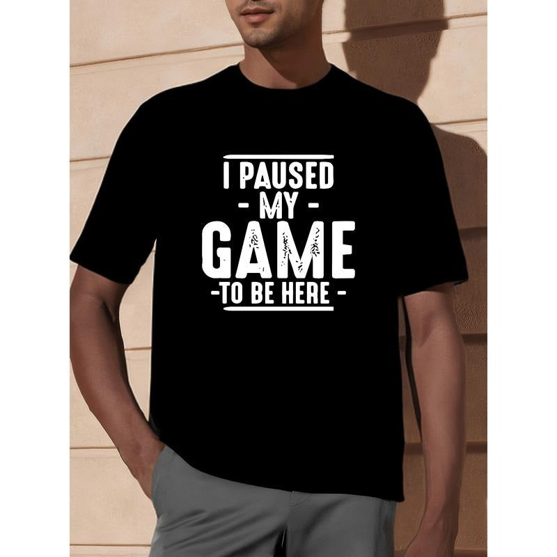 I Paused My Game to Be Here Graphic Tees Men Gaming Gamer Novelty Funny T Shirt made in usastyle{n002}2 Hoodie, Sweatshirt