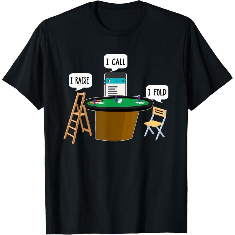 I Raise I Call I Fold Funny Poker Player T-Shirt made in usa Hoodie, Sweatshirt | UrbanDripWear.com