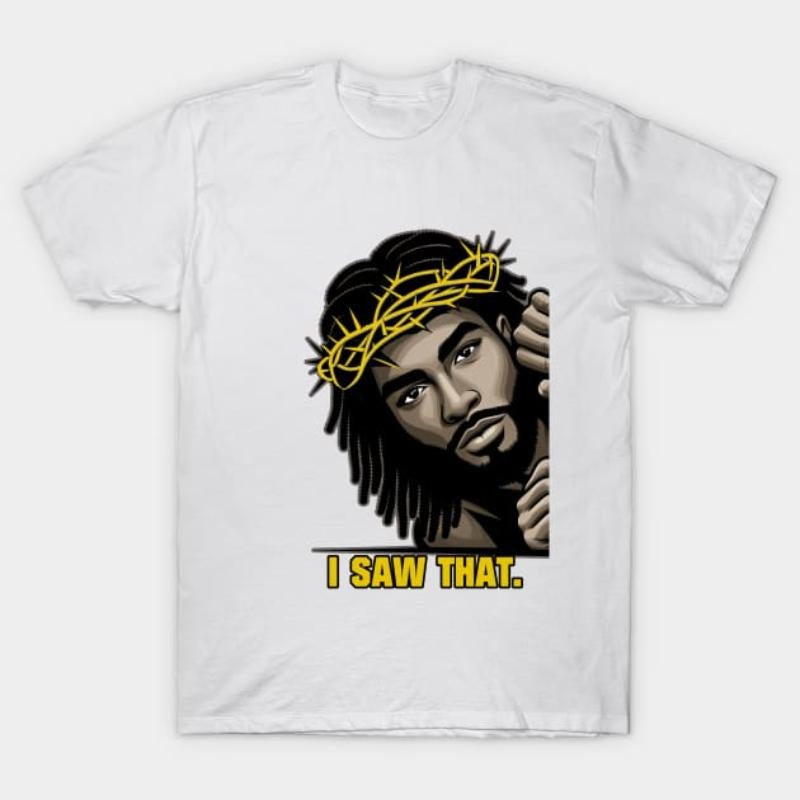 I Saw That Black Jesus Portrait Locs T-Shirt Hoodie, Sweatshirt | UrbanDripWear.com