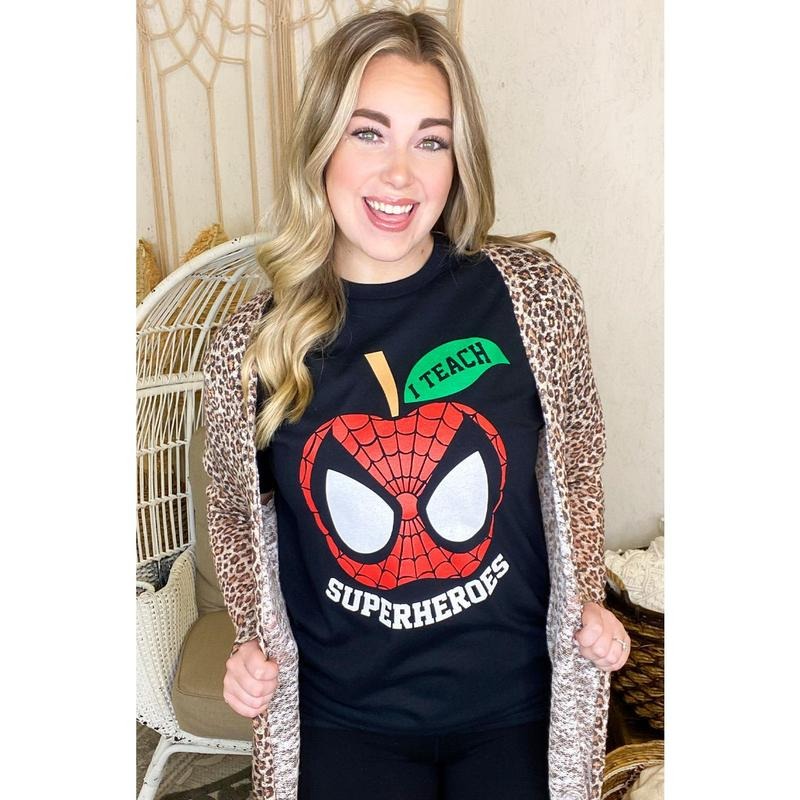 I Teach Superheroes Teacher T-Shirt Hoodie, Sweatshirt | UrbanDripWear.com