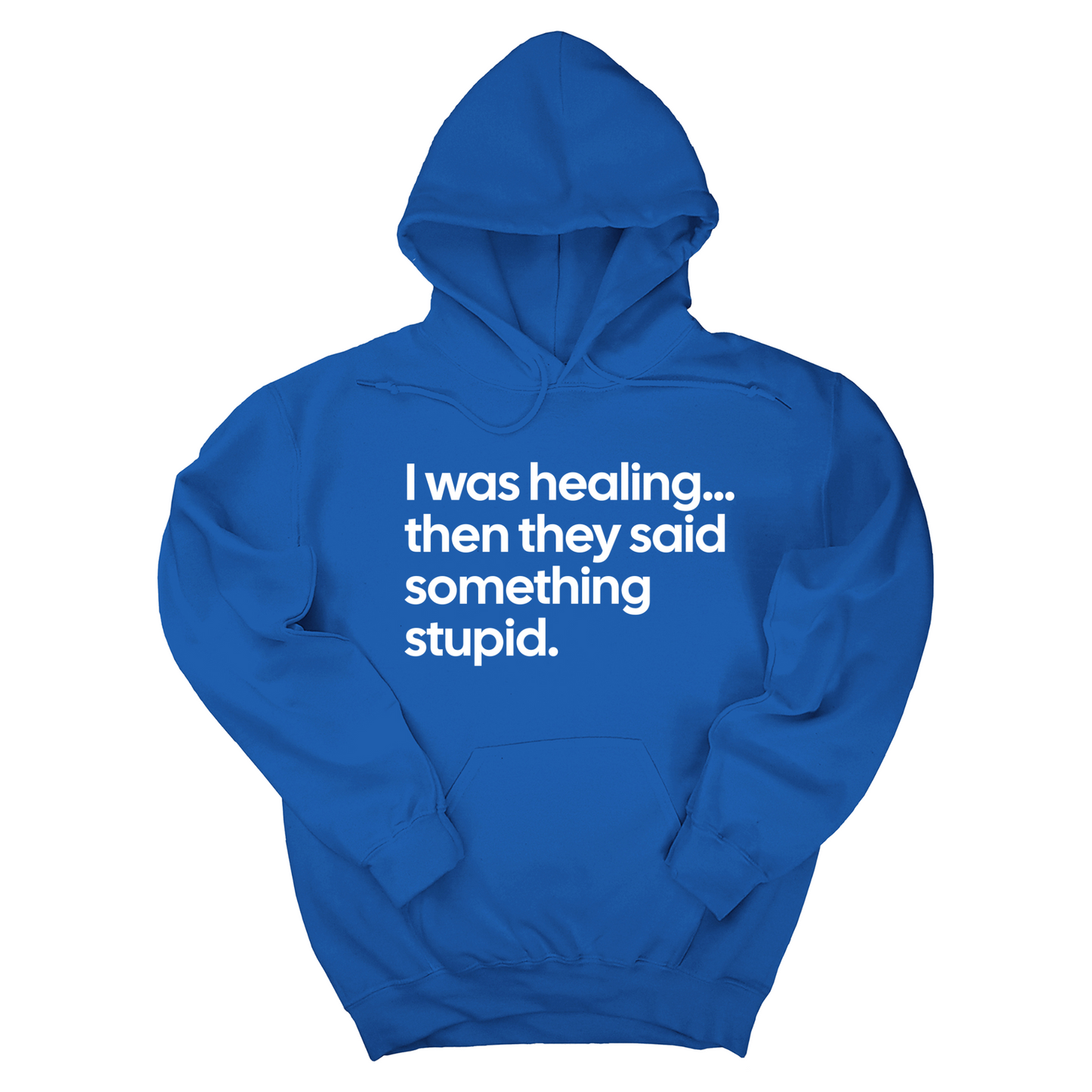 I Was Healing. Then They Said Something Stupid Unisex Hoodie