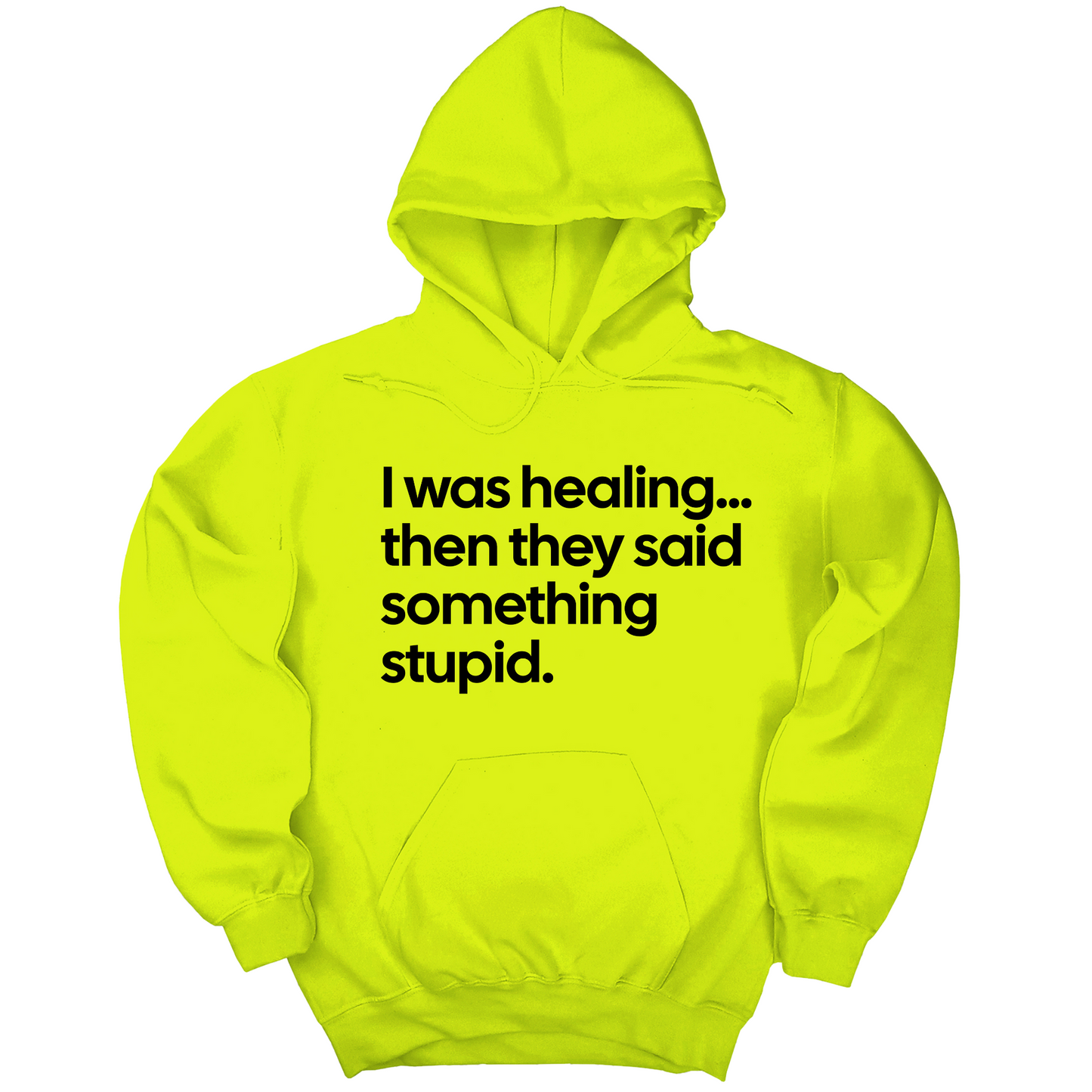 I Was Healing. Then They Said Something Stupid Unisex Hoodie